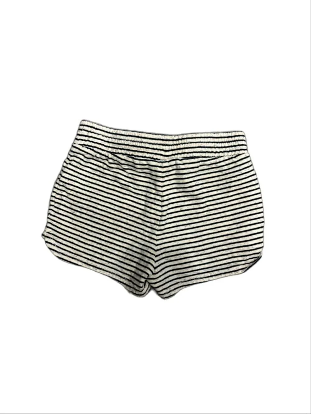 Gap Kids Girls Navy Striped Speckled Knit Lounge Shorts (Medium 8)